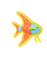 DuraForce Jr Angel Fish Durable Plush Squeaky Dog Toy