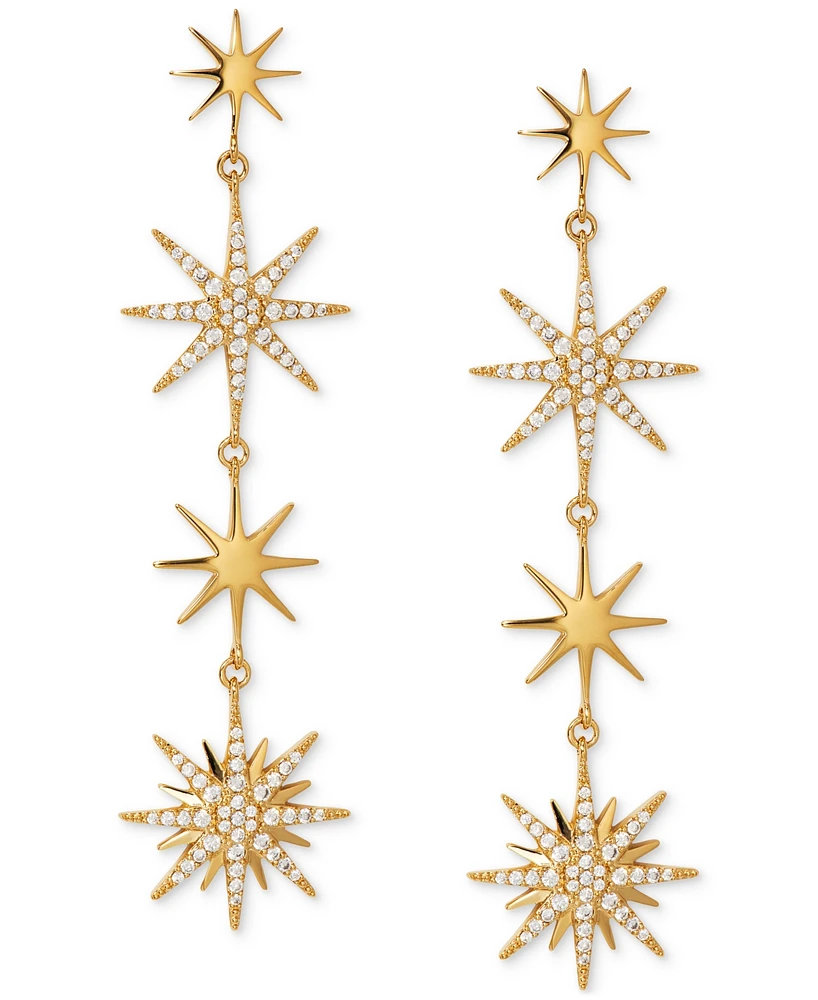 Ajoa by Nadri Cubic Zirconia Celestial Linear Drop Earrings