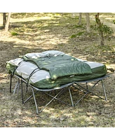 Slickblue Foldable Camping Tent with Folding Camping Bed – Lightweight, Portable Shelter with Built-In Sleeping Comfort