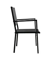 Slickblue High-Quality Steel Outdoor Table and Chair Set for Patio and Balcony, Durable and Stylish