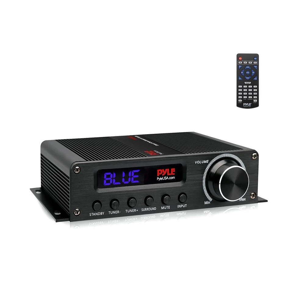 Pyle 5.1-Channel Wireless Bluetooth Amplifier With Hdmi Output, Fm Radio, & Digital Led Display, 100 Watt