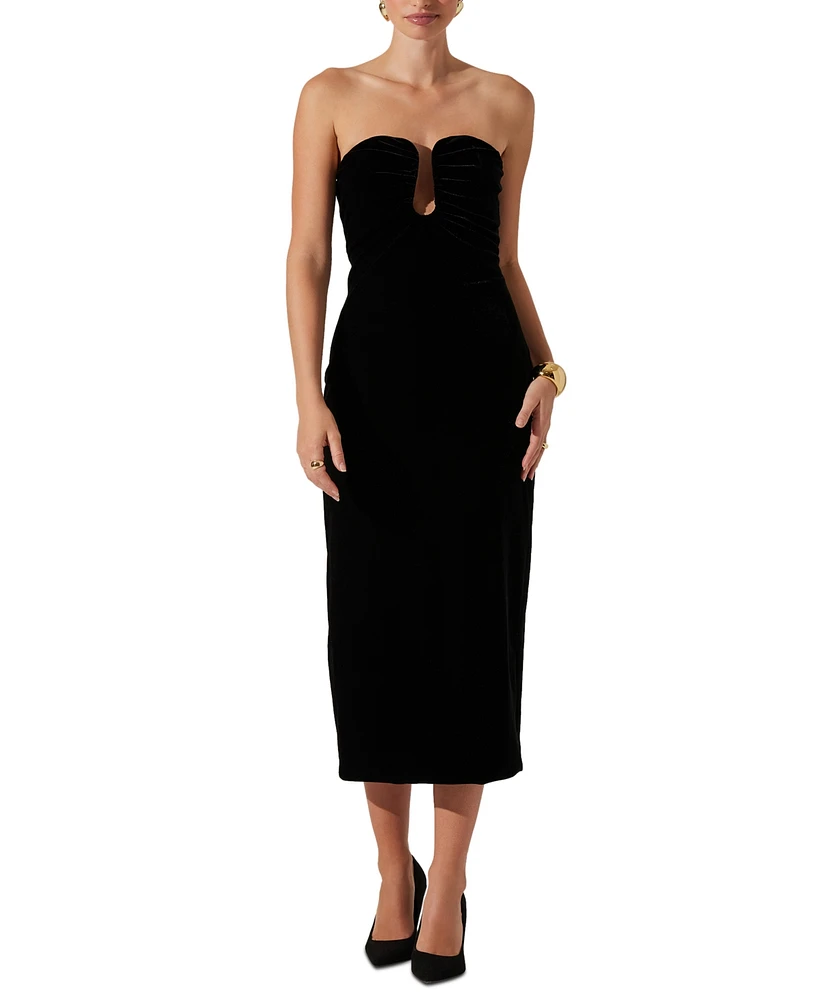 Astr the Label Women's Arista Strapless Midi Dress