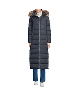 Lands' End Women's Tall Wide Channel 600 Down Puffer Long Maxi Coat