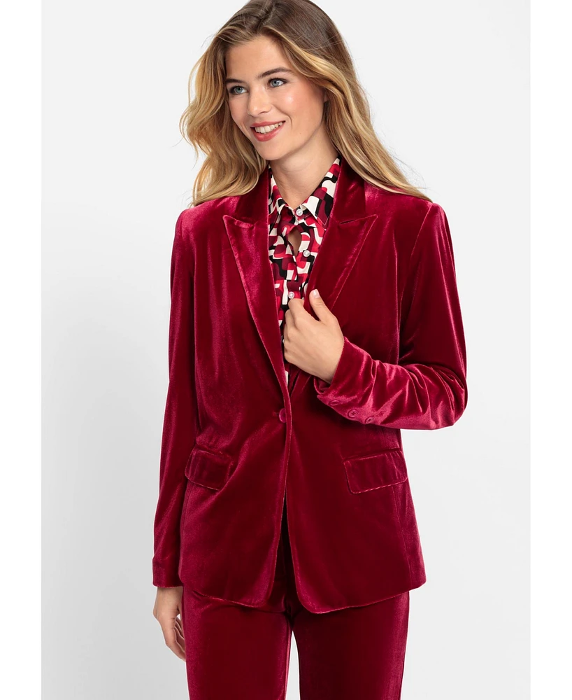 Olsen Women's Velvet Blazer