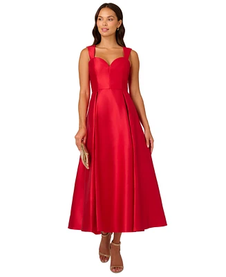 Adrianna Papell Women's Sweetheart-Neck Mikado Gown