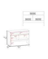Fm Furniture Bylas Console Table in Melamine With Two Doors y Open Storage