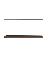 Fm Furniture Greer Floating Shelf in Melamine x2,Cognac