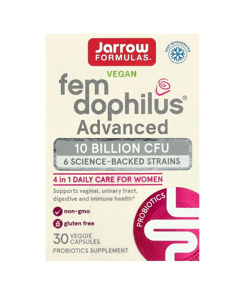 Jarrow Formulas Nutrition Fem Dophilus Advanced 10 Billion Cfu