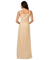 Adrianna Papell Women's Sequined Boucle Gown