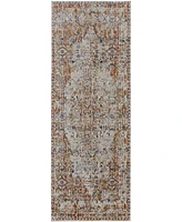 Feizy Kaia 39HVF 2'6"x10' Runner Area Rug