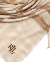 Lauren Ralph Light Weight Woven Square Scarf