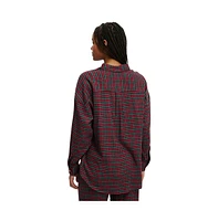 Cotton On Women's Flannel Boyfriend Long Sleeve Shirt