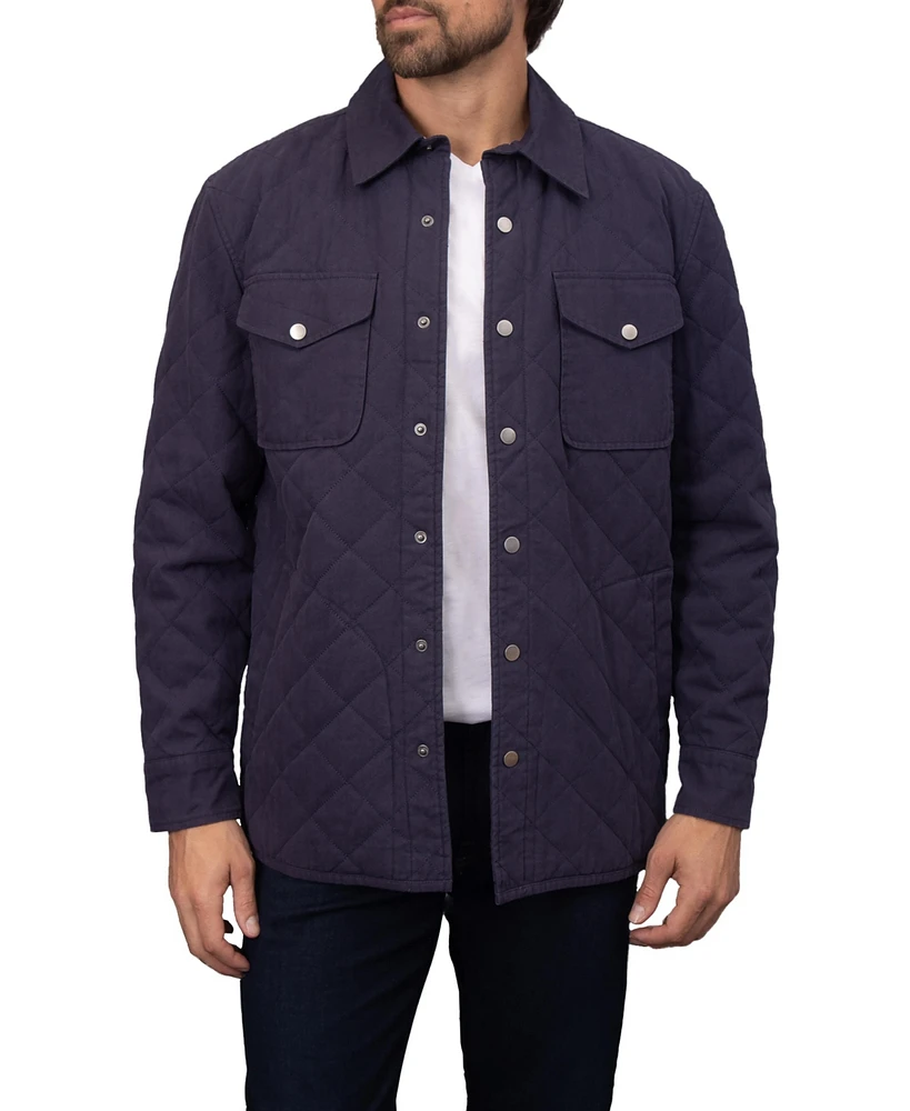 Bagatelle Homme Men's Quilted Snap-Front Shacket