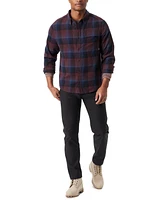 Bass Outdoor Men's Classic Fit Plaid Button-Front Stretch Flannel Shirt