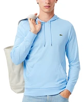 Lacoste Hoodie Jersey Long Sleeve Tee Shirt with Kangaroo Pocket