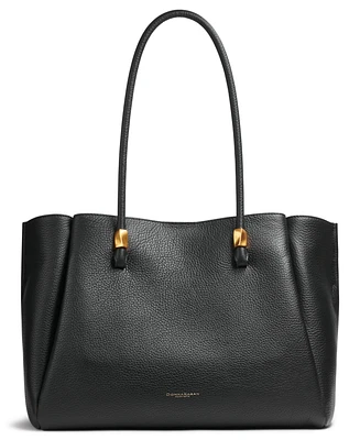 Donna Karan New York Quogue Leather Triple Compartment Tote Bag