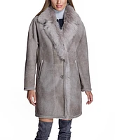 Julia & Stella by Maximilian Women's Reversible Shearling Coat