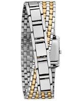 Michael Kors Women's Emery Three-Hand Two-Tone Stainless Steel Double Wrap Watch 22mm