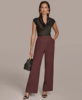 Donna Karan New York Women's Pleated Wide-Leg Pants