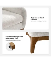 Hulala Home Augus Modern Boucle Armchair Chair with Adjustable Feet