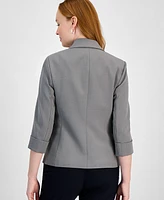 Kasper Women's 3/4-Sleeve One-Button Blazer, Regular & Petite Sizes