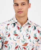 Bar Iii Men's Slim Fit Long Sleeve Button-Front Isola Bella Floral Print Shirt, Exclusively at Macy's