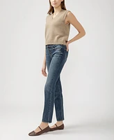 Silver Jeans Co. Women's Most Wanted Mid Rise Straight Leg