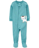 Carter's Baby Boys and Baby Girl 2 Way Zip One-Piece 100% Snug Fit Cotton Footed Pajamas