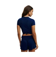 Cotton On Women's Sleep Recovery Roll Waist Short