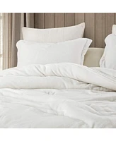 Coma Inducer Oversized King Comforter Set - Wait Oh What - Farmhouse White