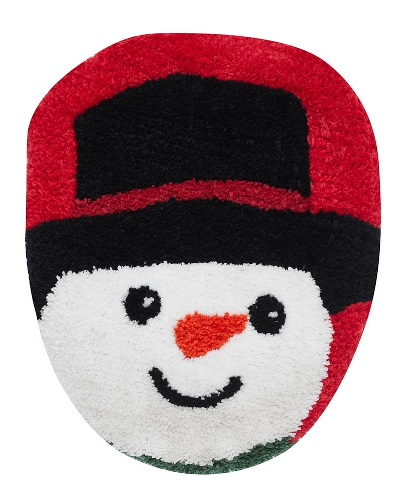 Vcny Home Snowman Holiday 2-Pc. Bath Rug Set