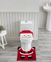 Vcny Home Santa Holiday 2-Pc. Bath Rug Set