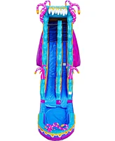 JumpOrange 19' Mystery Jungle Commercial Grade Water Slide with Detachable Deep Pool for Kids and Adults (with Blower), Outdoor Indoor, Wet Dry Use, T