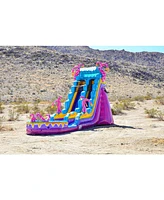 JumpOrange 19' Mystery Jungle Commercial Grade Water Slide with Detachable Deep Pool for Kids and Adults (with Blower), Outdoor Indoor, Wet Dry Use, T