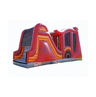 JumpOrange Shadow Obstacle Course Bounce House Inflatable for Kids and Adults with Blower, Commercial Grade, Pop Ups, Outdoor Indoor, Rental Quality