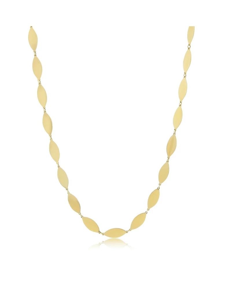 The Lovery Gold Petal Necklace 14K Gold