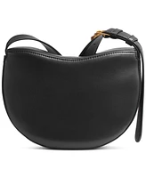 Donna Karan Valley Stream Leather Buckle Crossbody with Adjustable Strap
