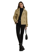 Lauren Ralph Women's Short Double-Breasted Trench Coat