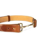 Sam Edelman Women's Horse Bit Buckle Waist Belt