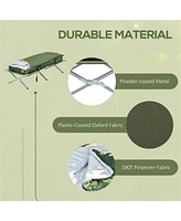 Slickblue Foldable Camping Tent with Folding Camping Bed Compact, Portable Shelter with Comfortable Sleeping Solution