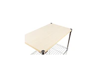 Slickblue 3-Tier Rolling Kitchen Trolley Cart - Steel Island Storage Utility Service Dining