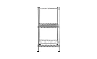 Slickblue 3-Tier Steel Wire Shelving Tower – Compact Storage Rack for Kitchen, Bathroom, and Small Spaces