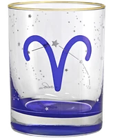 Culver Aries Zodiac Double Old-Fashioned Glass, Set of 2