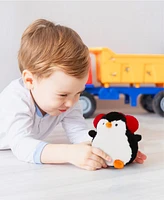 Geoffrey's Toy Box 6" Winter Penguin with Earmuffs Plush Toy, Created for Macy's