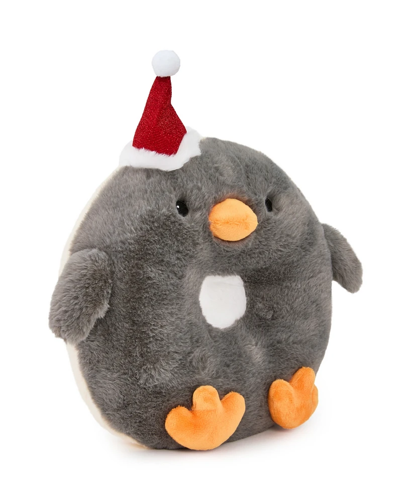 Geoffrey's Toy Box Tasties 10" Donut Holiday Penguin Plush Toy