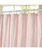 Awesome Home Crinkle Water Repellent Solid Texture Shower Curtain ,72"X72" ,Sunshine