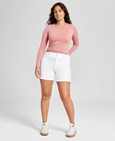 And Now This Women's Long-Sleeve Seamless Crewneck Top, Created for Macy's