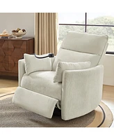 Hulala Home Lew Modern 38" Power Rocking Swivel Nursery Recliner with Usb