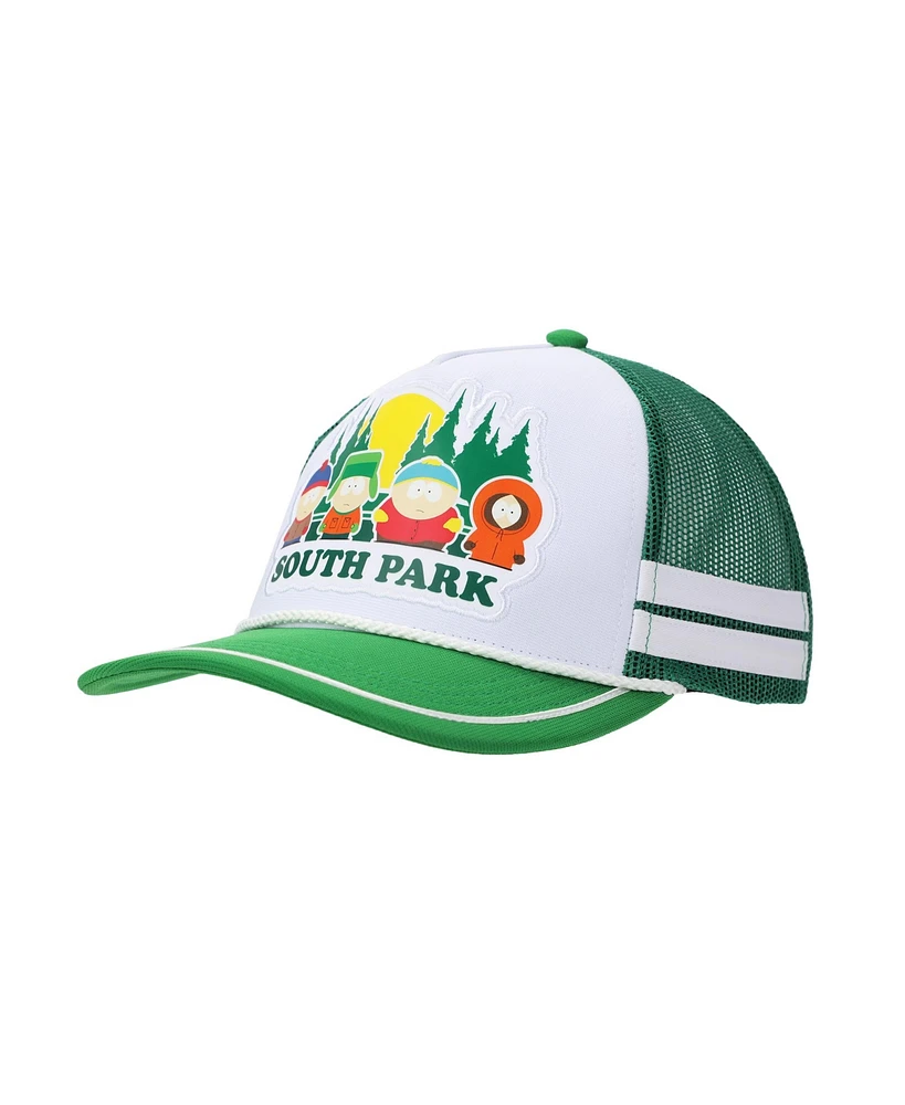 South Park Men's Pine Tree Sunset Adult White Trucker Hat