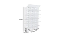 Slickblue 12-Tier Portable 72 Pair Shoe Rack Organizer 36 Grids Tower Shelf Storage Cabinet Stand Expandable for Heels, Boots, Slippers